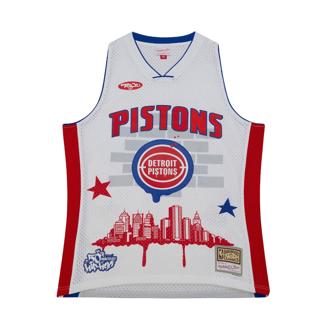 Mitchell & Ness NBA Tats Cru Jersey Detroit Pistons (White)