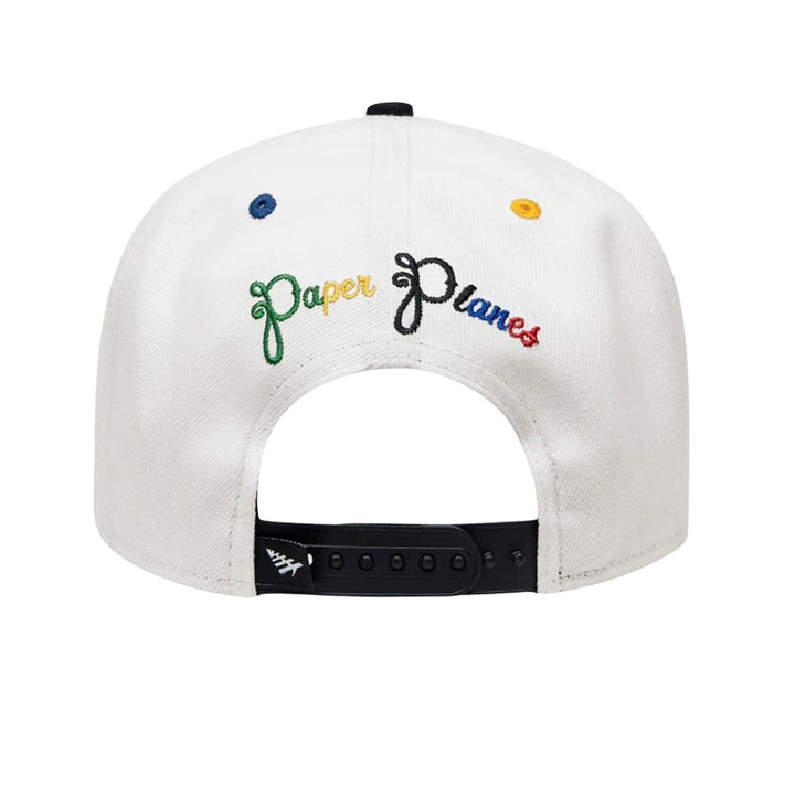 Paper Planes P'S 9FIFTY Snapback W/ Green Underbrim (Snow White)