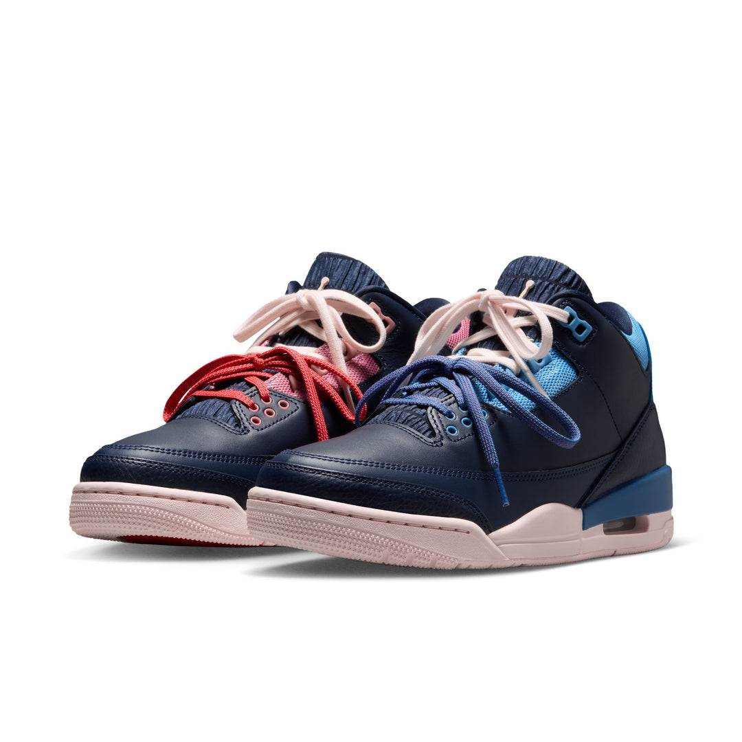 Air Jordan 3 Retro Wmns (Obsidian/Chalk-Track Red)