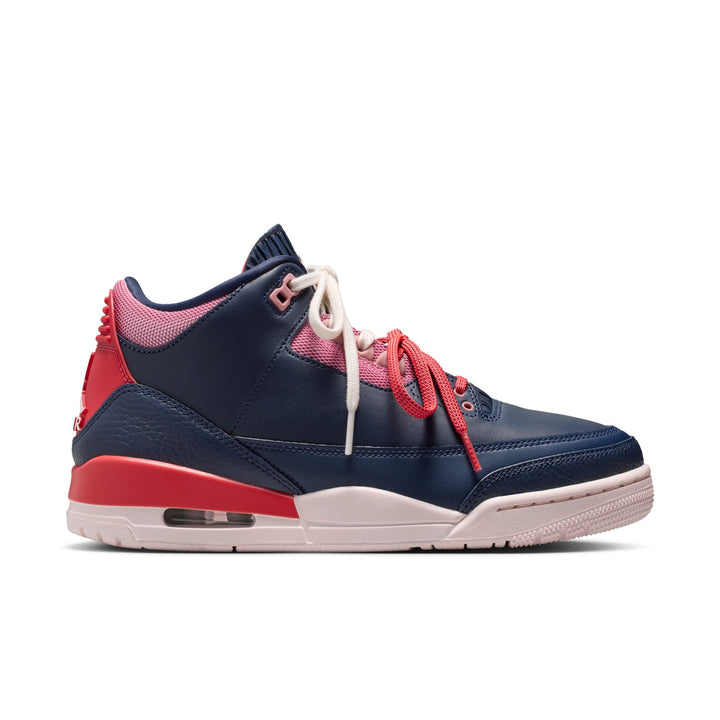 Air Jordan 3 Retro Wmns (Obsidian/Chalk-Track Red)