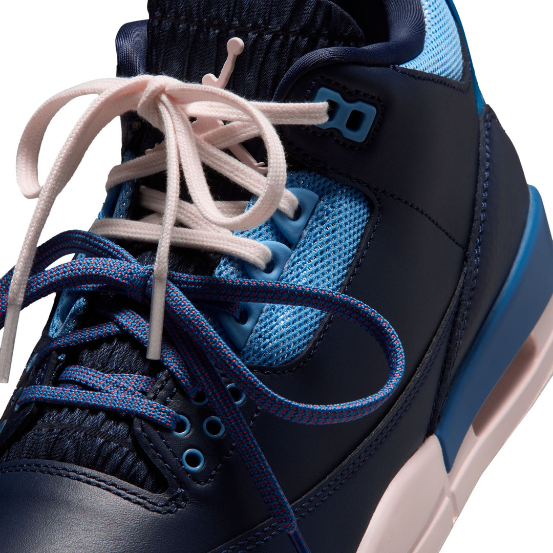 Air Jordan 3 Retro Wmns (Obsidian/Chalk-Track Red)