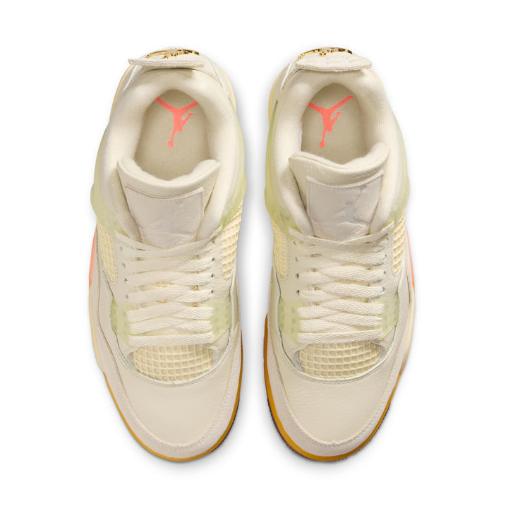 Wmns Air Jordan 4 Retro "Birds of Paradise" (Coconut Milk/Multi-Color)