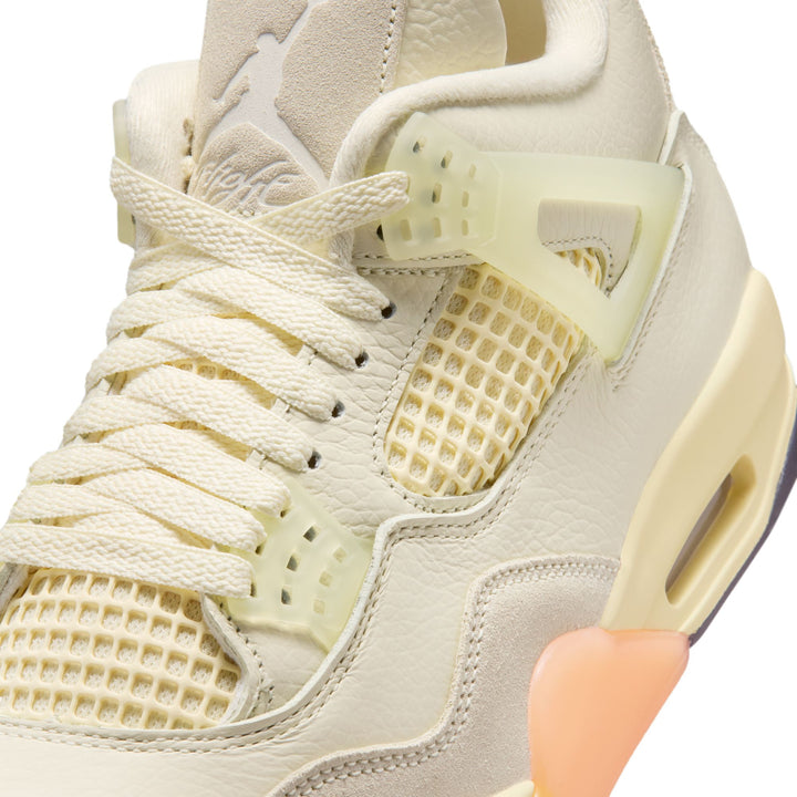 Wmns Air Jordan 4 Retro "Birds of Paradise" (Coconut Milk/Multi-Color)