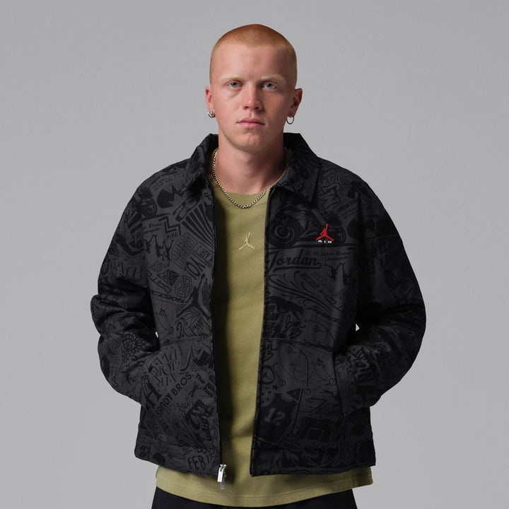 Jordan Brooklyn Chore Jacket (Black/University)