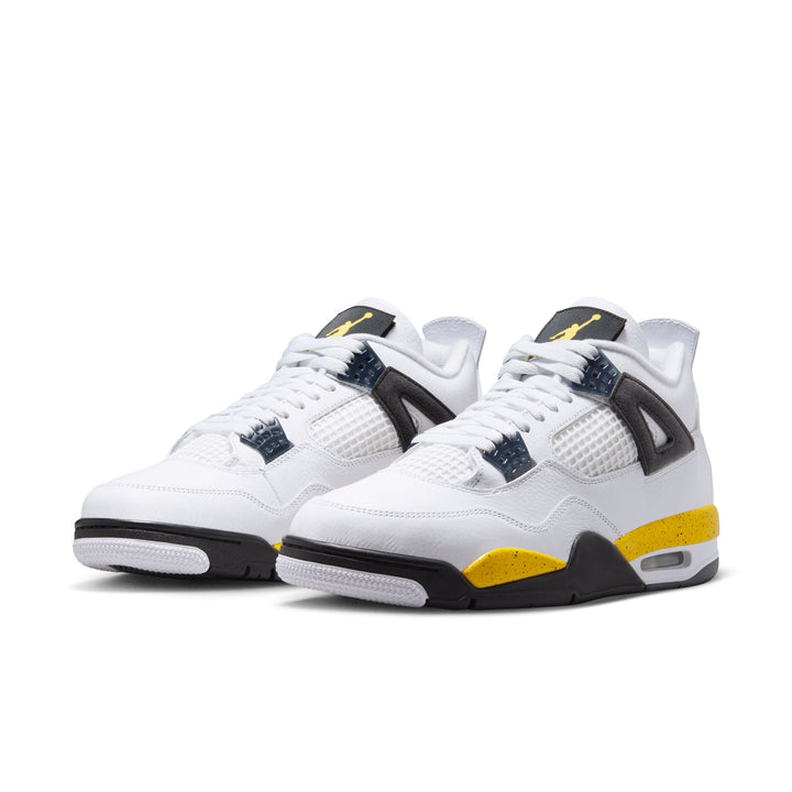 Air Jordan 4 Retro "Tour Yellow" (White/Tr Yllw-DK BL Gry-Black)