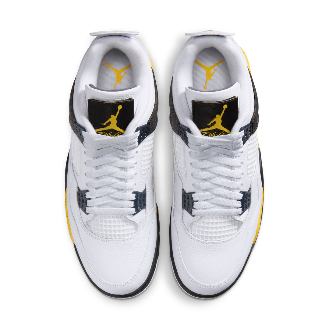 Air Jordan 4 Retro "Tour Yellow" (White/Tr Yllw-DK BL Gry-Black)