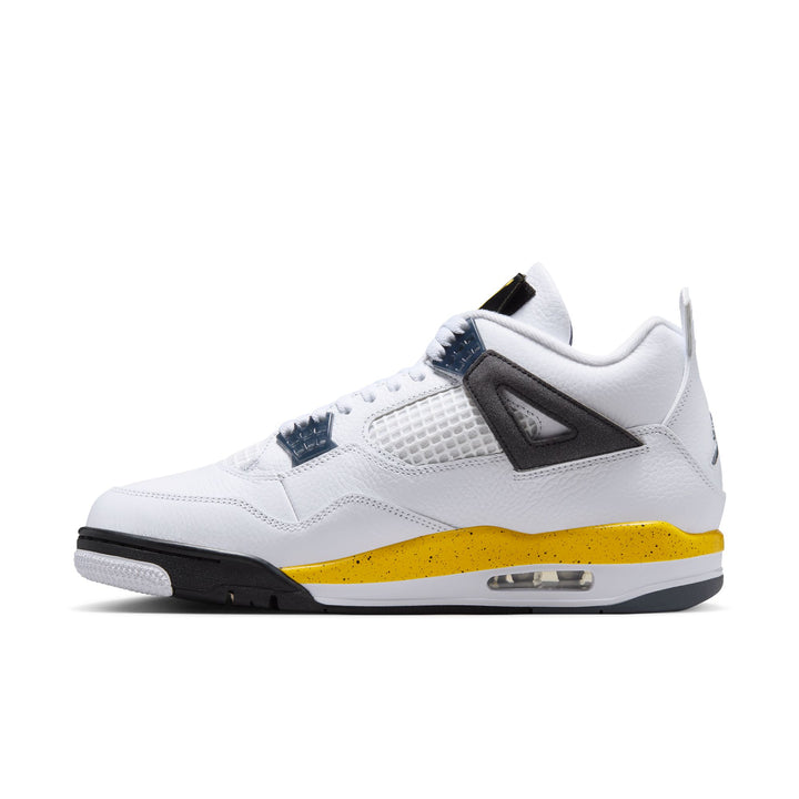 Air Jordan 4 Retro "Tour Yellow" (White/Tr Yllw-DK BL Gry-Black)