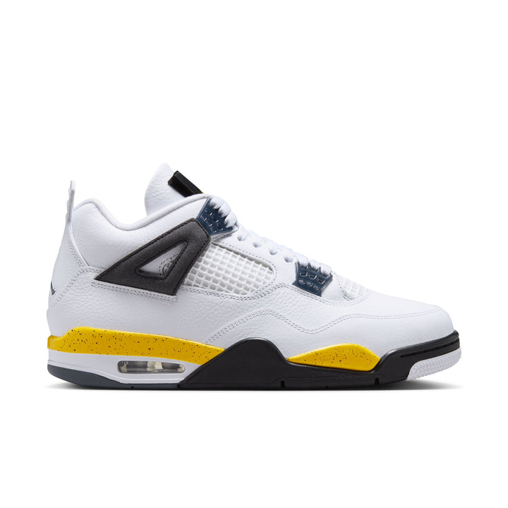 Air Jordan 4 Retro "Tour Yellow" (White/Tr Yllw-DK BL Gry-Black)