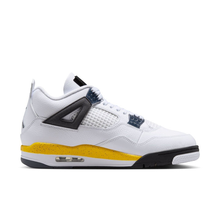 Air Jordan 4 Retro "Tour Yellow" (White/Tr Yllw-DK BL Gry-Black)