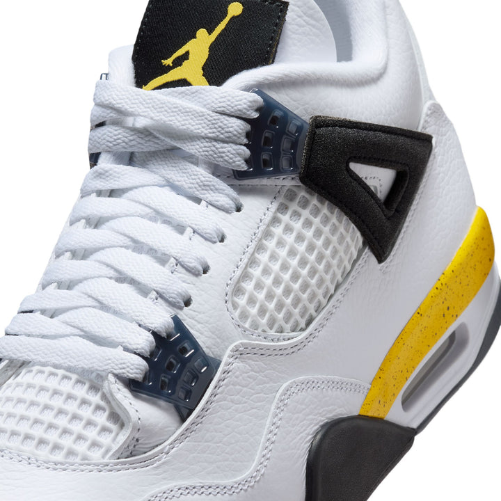 Air Jordan 4 Retro "Tour Yellow" (White/Tr Yllw-DK BL Gry-Black)