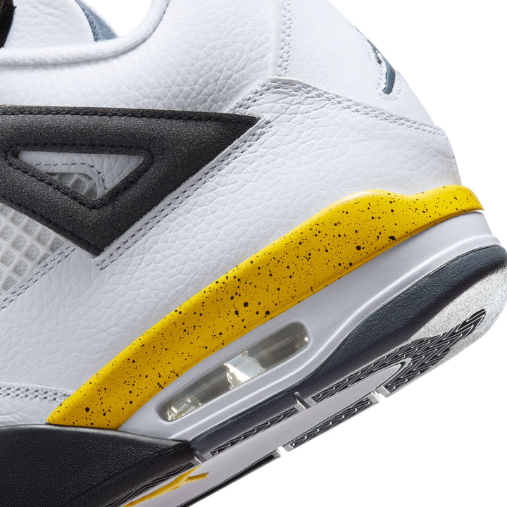 Air Jordan 4 Retro "Tour Yellow" (White/Tr Yllw-DK BL Gry-Black)