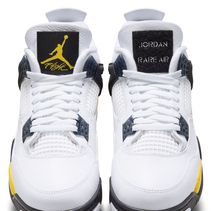Air Jordan 4 Retro "Tour Yellow" (White/Tr Yllw-DK BL Gry-Black)