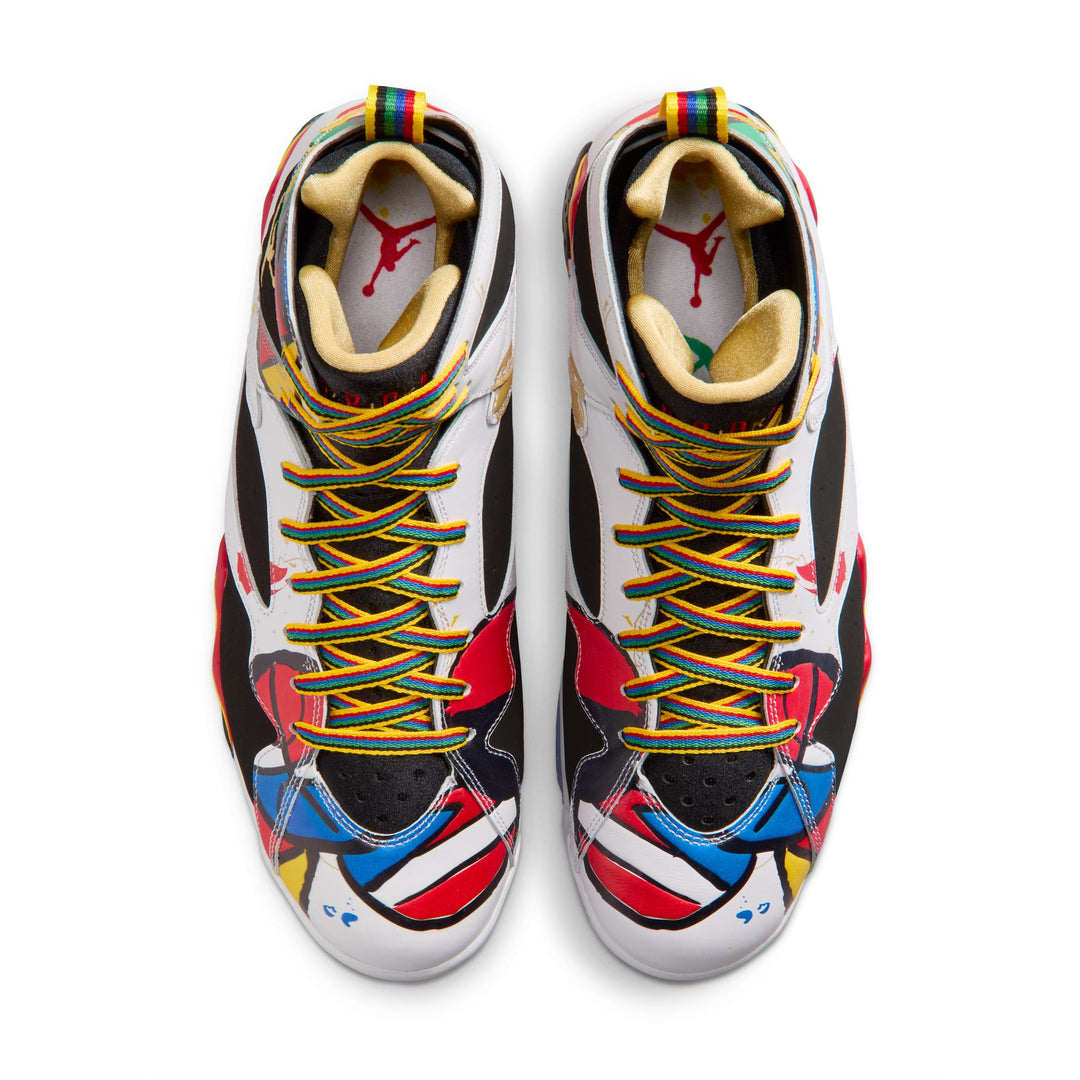 Air Jordan 7 Retro BB (White/Metallic Gold-Sport Red)