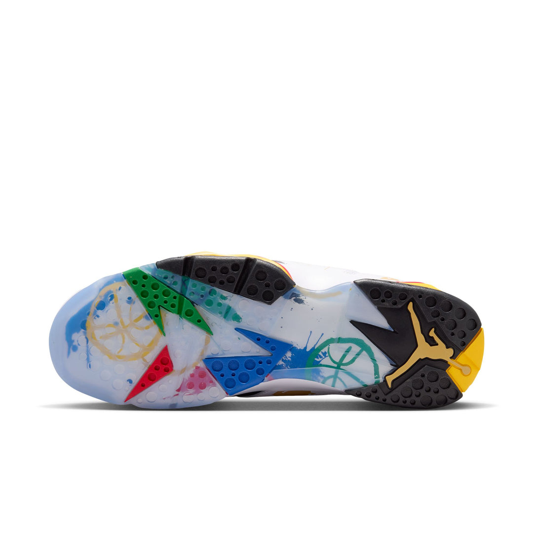 Air Jordan 7 Retro BB (White/Metallic Gold-Sport Red)