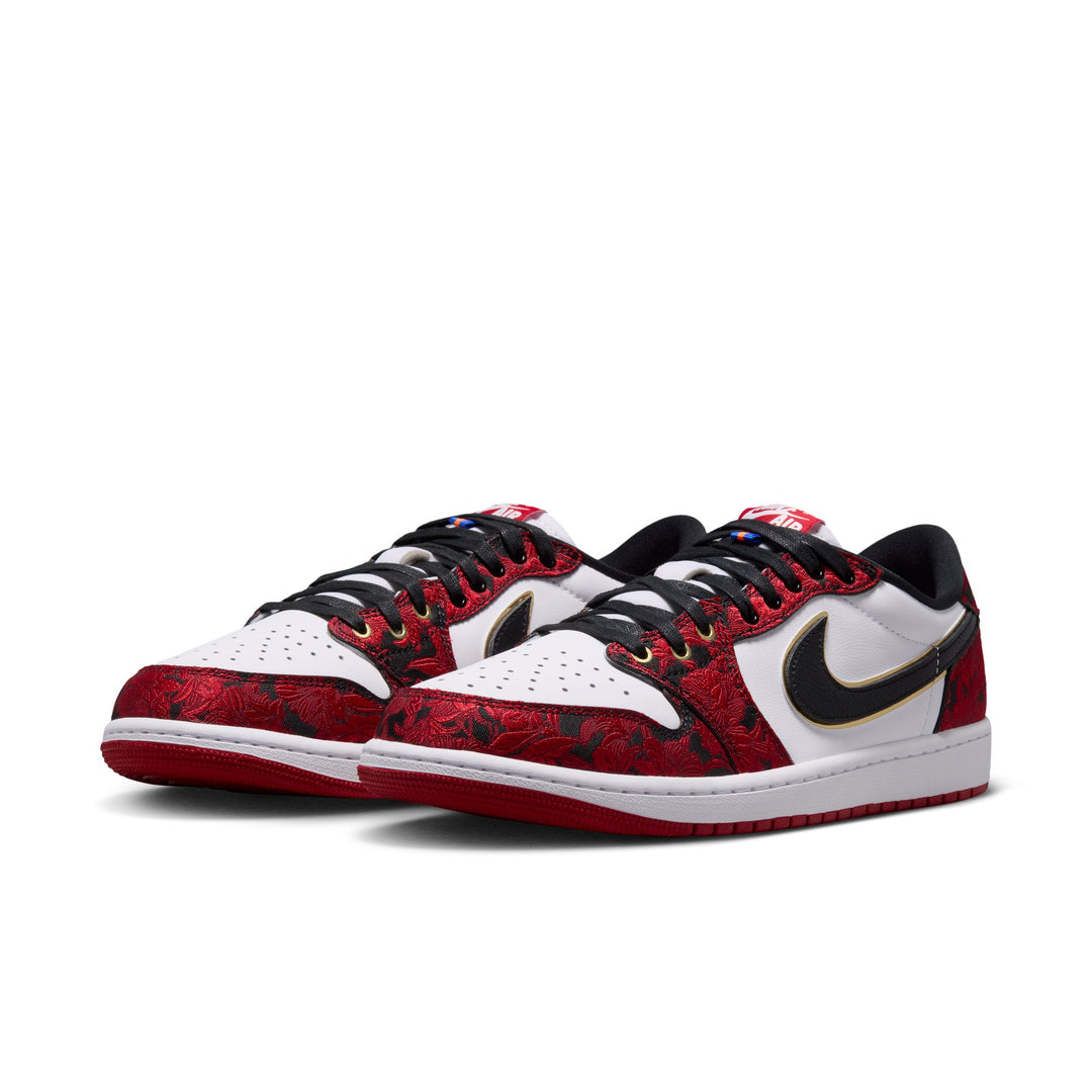 Air Jordan 1 Retro Low OG "Garden" (Black/Varsity Red-Summit White)