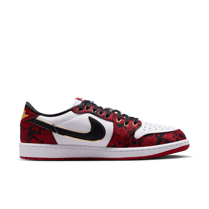 Air Jordan 1 Retro Low OG "Garden" (Black/Varsity Red-Summit White)