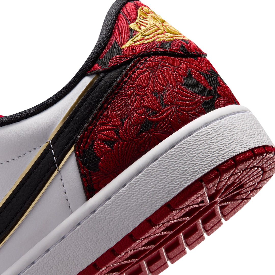 Air Jordan 1 Retro Low OG "Garden" (Black/Varsity Red-Summit White)