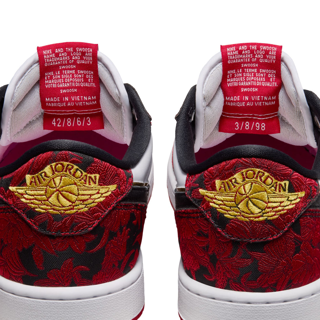Air Jordan 1 Retro Low OG "Garden" (Black/Varsity Red-Summit White)
