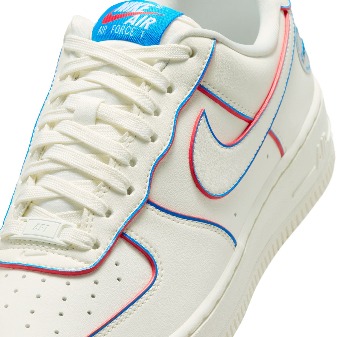 Nike Wmns Air Force 1 '07 WNBA 30th (Sail/Multi-Color-Action Red)