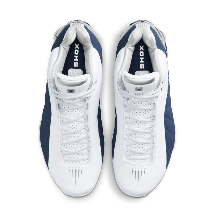 NIKE SHOX BB4 (White/midnight Navy-metallic Silver)