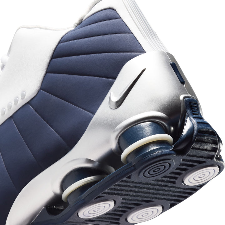 NIKE SHOX BB4 (White/midnight Navy-metallic Silver)