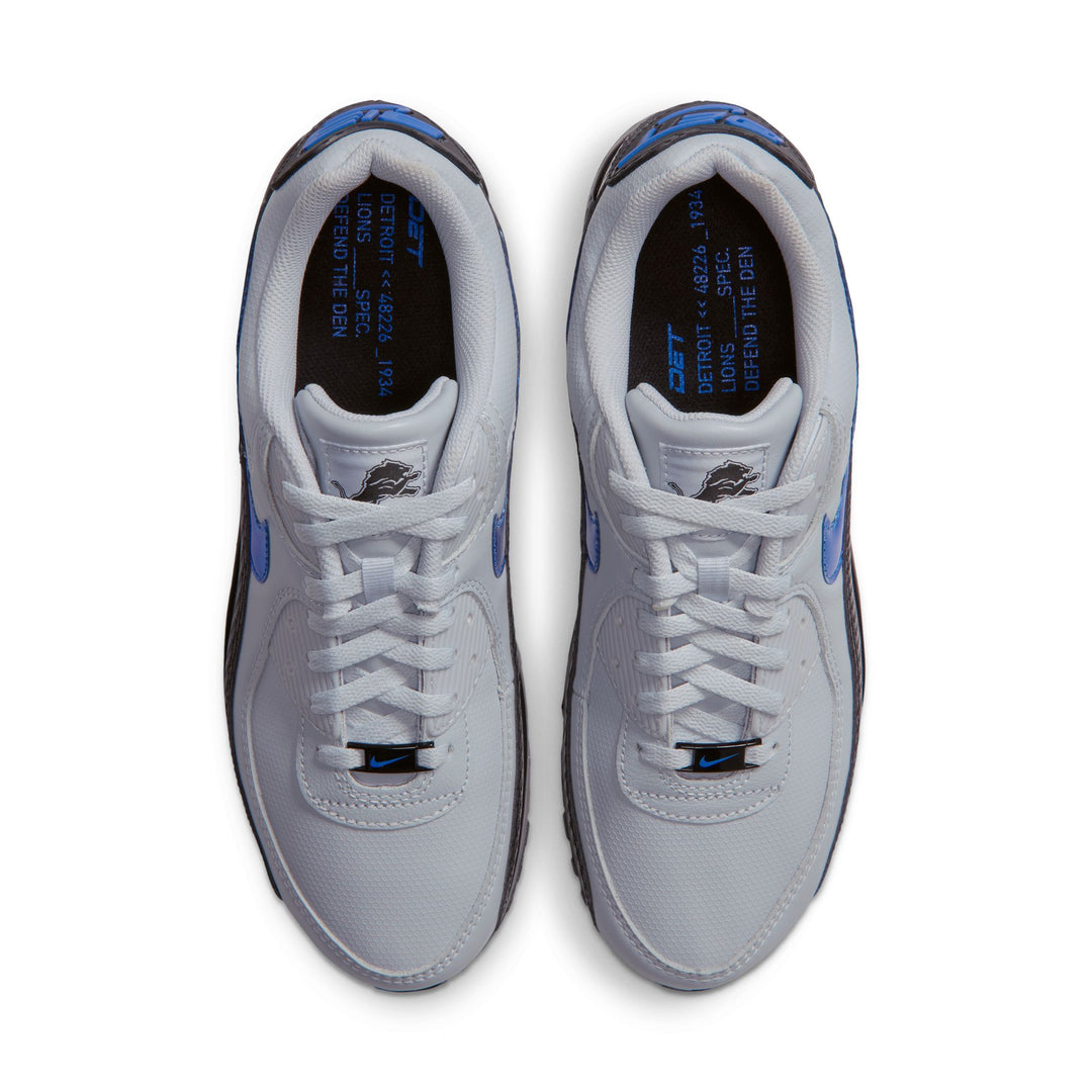 Nike NFL Rivalry Air Max 90 LIONS (Field Silver/Blue Spark-Black)