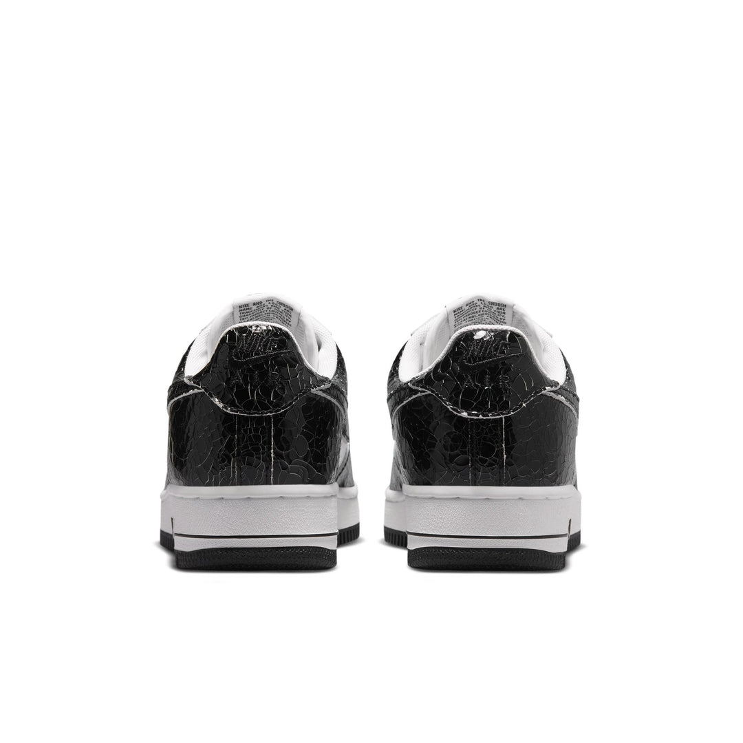 Air Force 1 Cracked Leather (Black/Black-White)