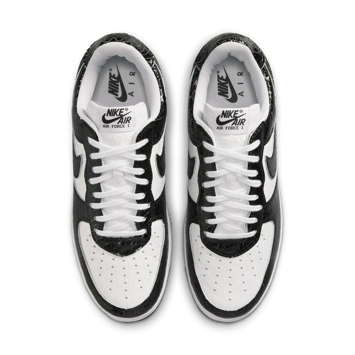 Air Force 1 Cracked Leather (Black/Black-White)