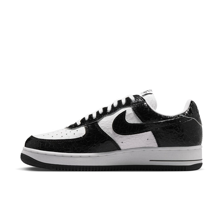 Air Force 1 Cracked Leather (Black/Black-White)