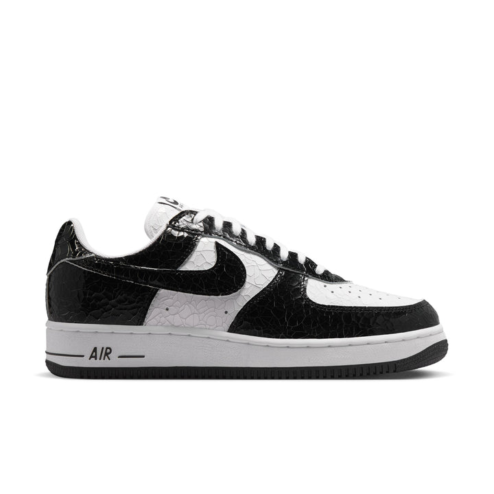 Air Force 1 Cracked Leather (Black/Black-White)