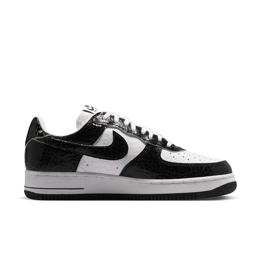 Air Force 1 Cracked Leather (Black/Black-White)