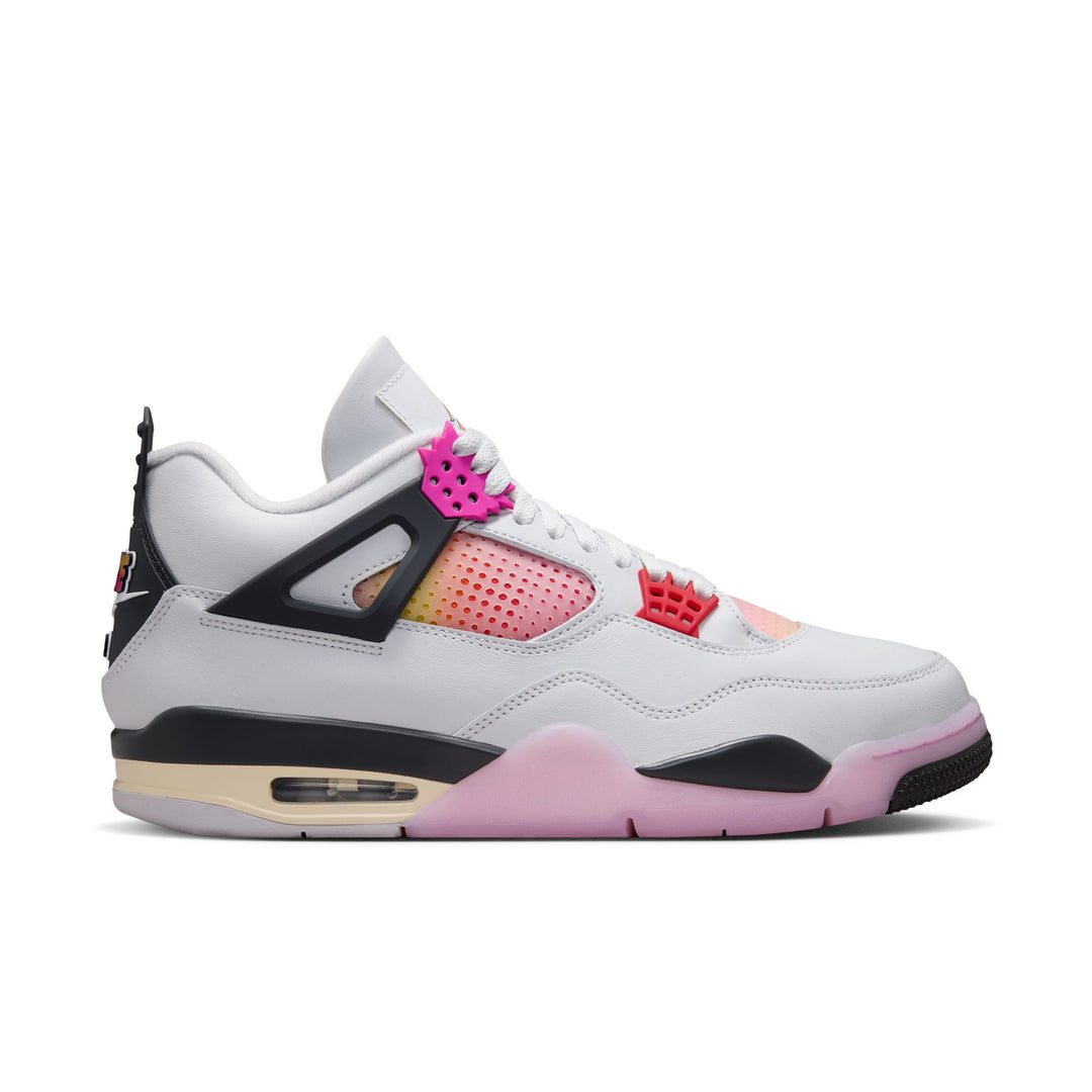 Air Jordan Retro 4 "Comic" (Off White/Fire Pink-Anthracite)