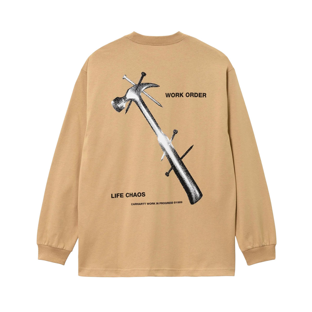 Carhartt WIP Reverse Hammer Long Sleeve T-Shirt ( Dusty Hamilton Brown)