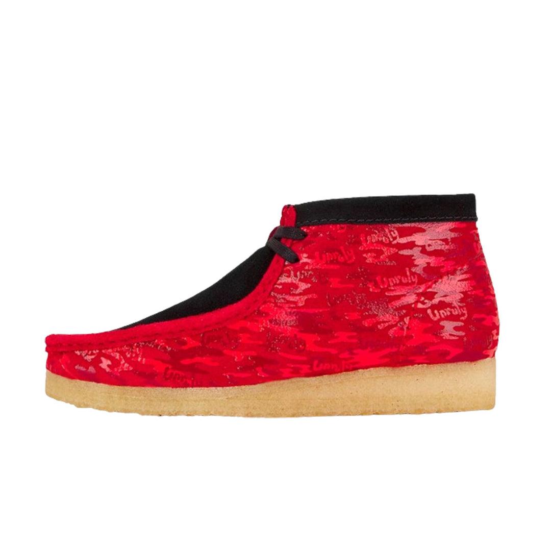 Clarks X Popcaan Wallabee Boot (Red Camouflage/Camouflage Rouge)