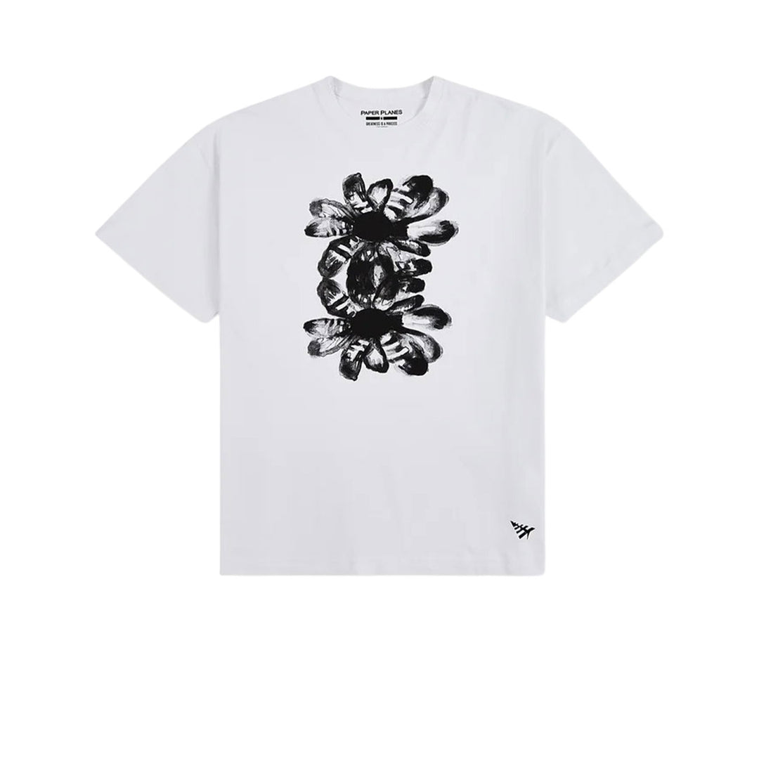 Paper Planes Double Flower Tee (White)