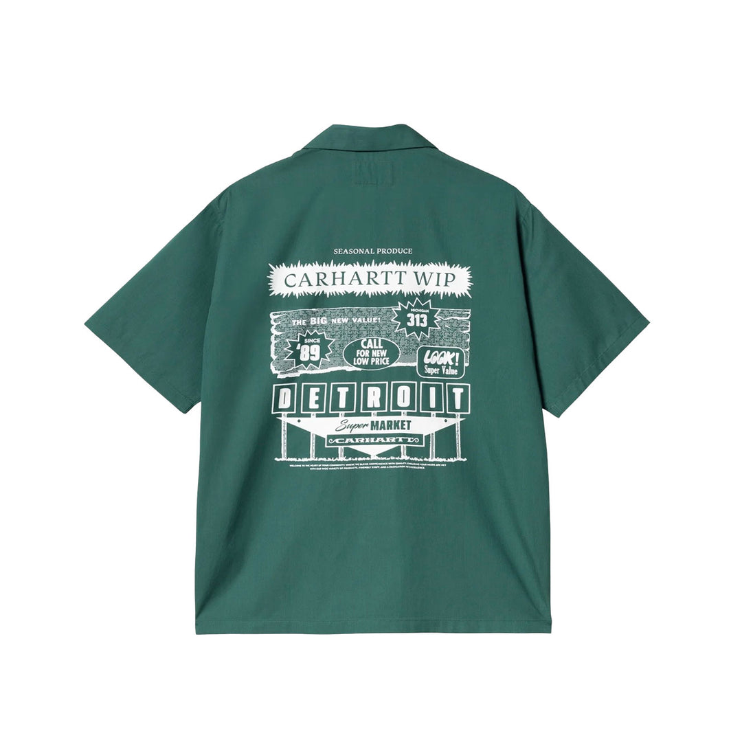 Carhartt WIP S/S Deli Shirt (Rainforest/White)