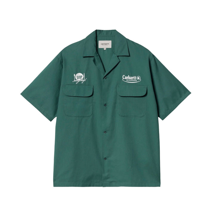Carhartt WIP S/S Deli Shirt (Rainforest/White)