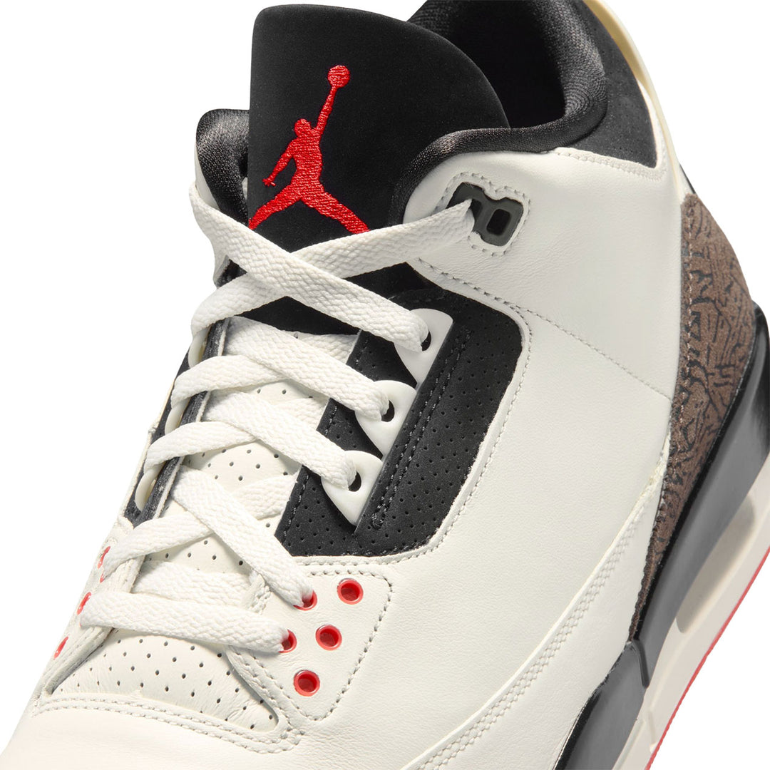 Air Jordan 3 Retro (Sail/black-university Red-pale Ivory)