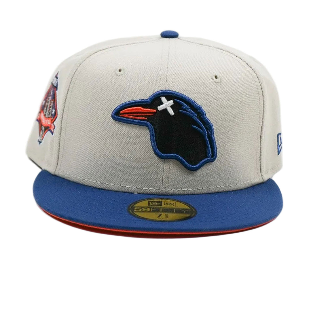 New Era Two18 Raven Head Fitted "Flei" (Stone Blue)