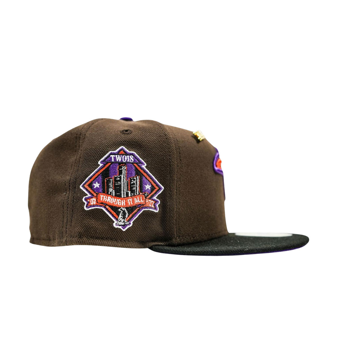 New Era Two18 Raven Head Fitted "Flei" (Dk Brown)