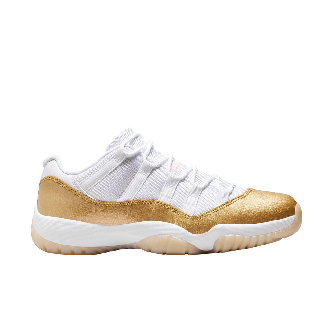 WMNS Air Jordan 11 Retro Low (White/metallic Gold-team Gold)