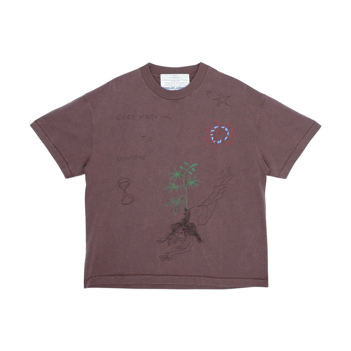 Jungles Good Morning Vintage Wash Tee (Brown)