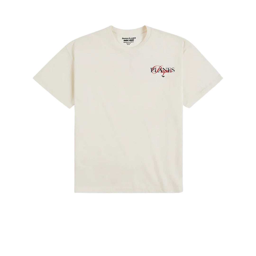 Paper Planes Mixed Script Tee (Eggshell)