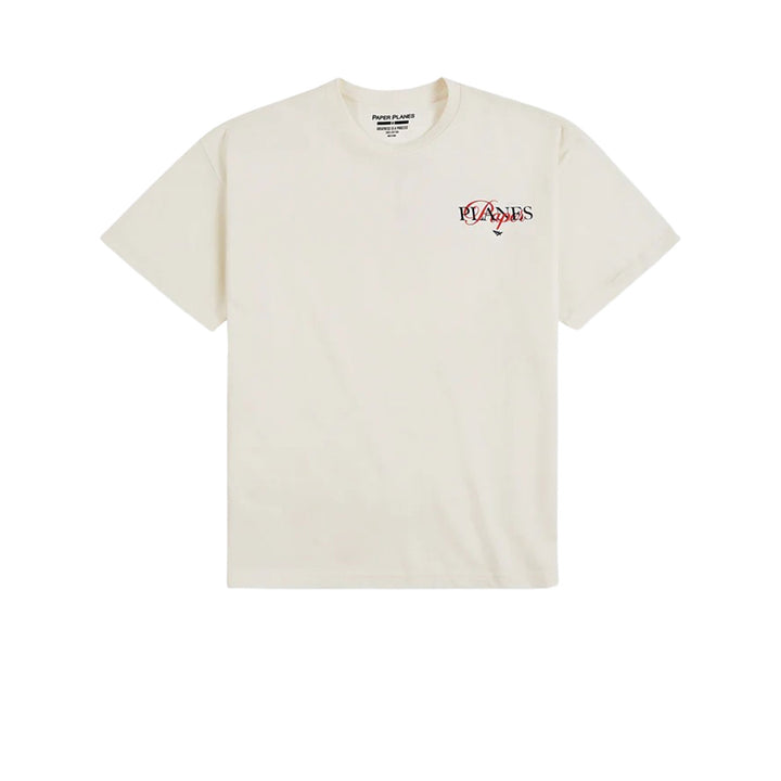 Paper Planes Mixed Script Tee (Eggshell)