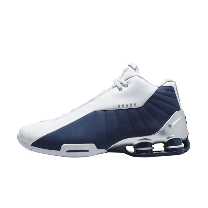 NIKE SHOX BB4 (White/midnight Navy-metallic Silver)