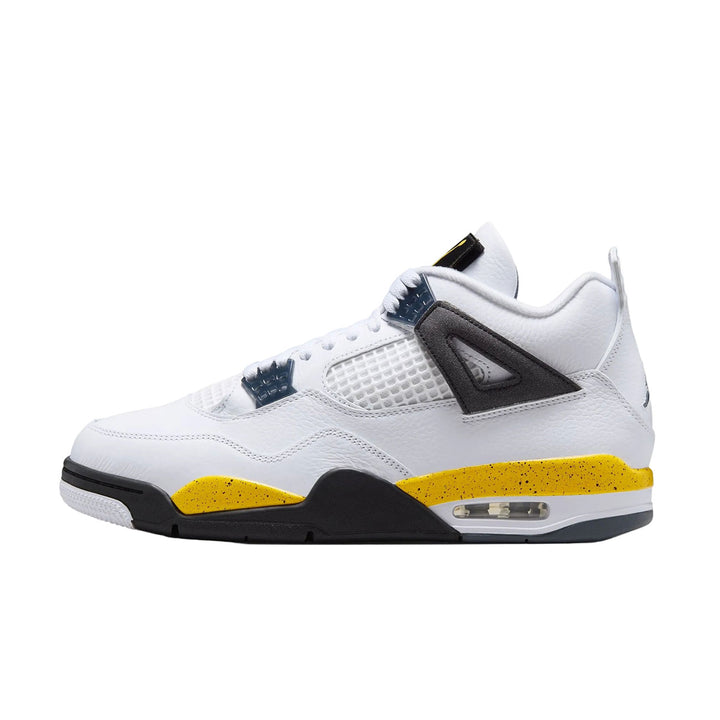 Air Jordan 4 Retro "Tour Yellow" (White/Tr Yllw-DK BL Gry-Black)
