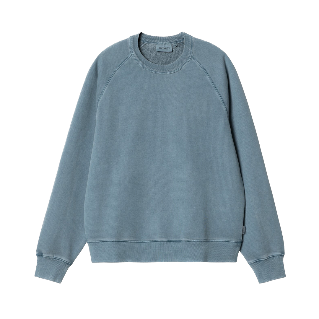Carhartt WIP Taos Sweatshirt (Garment Dyed Vancouver Blue)