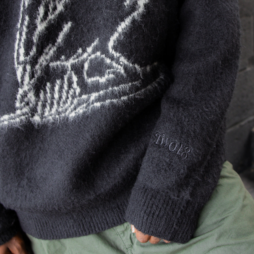 Two18 Mohair Raven Sweater (Black)