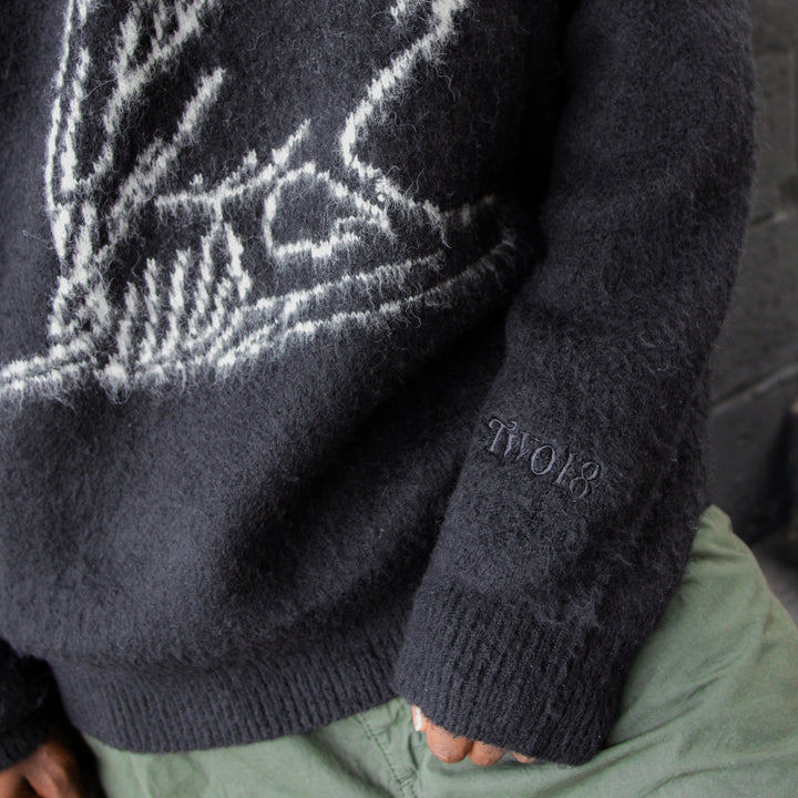 Two18 Mohair Raven Sweater (Black)