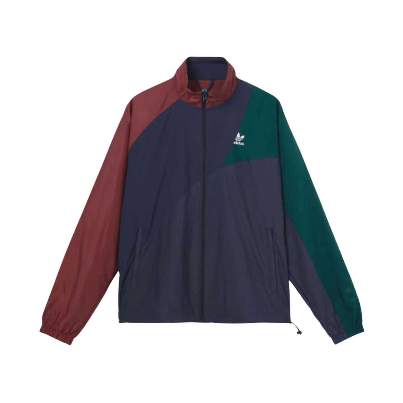 Adidas Colorblock Tracksuit Windbreaker (Shadow Navy/ Quiet Crimson/ C ...